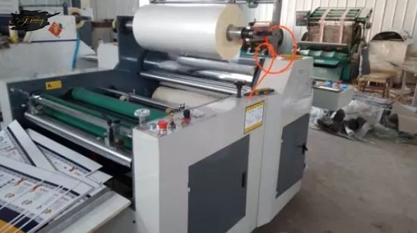 Semi Auto Color Carton Box Vertical Model Film Laminating Machine